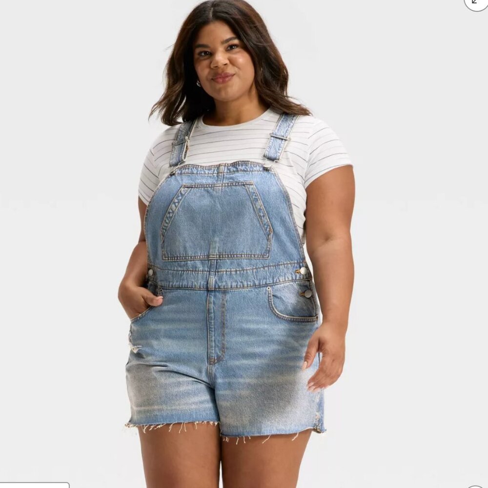 Women's Denim Shortalls - Universal Thread™
